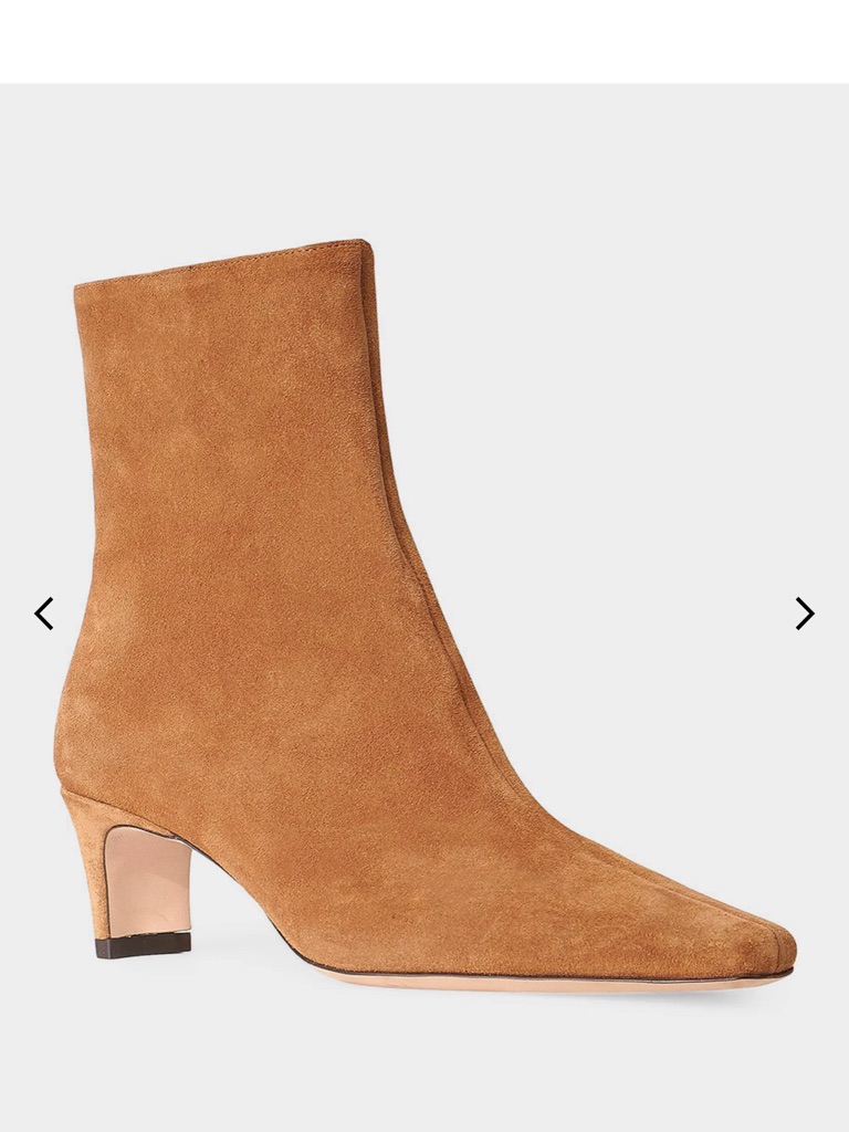Staud Wally Suede Ankle Boots New